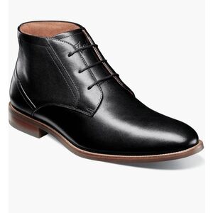 Men's Black Leather Chukka Boots